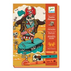 Mort de trouille - feutres pinceaux Djeco - Coffret