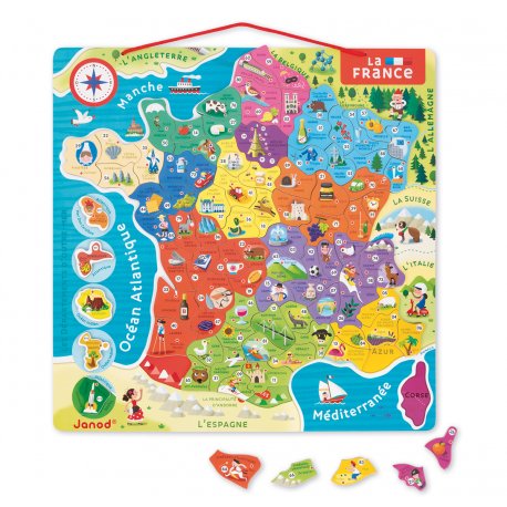 Puzzle France magnétique Janod