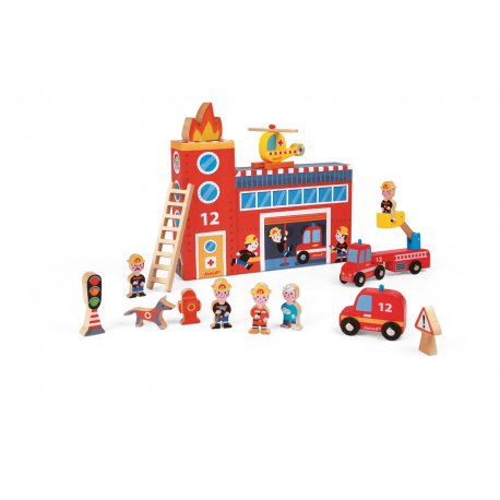 Story Box Pompiers avec figurines