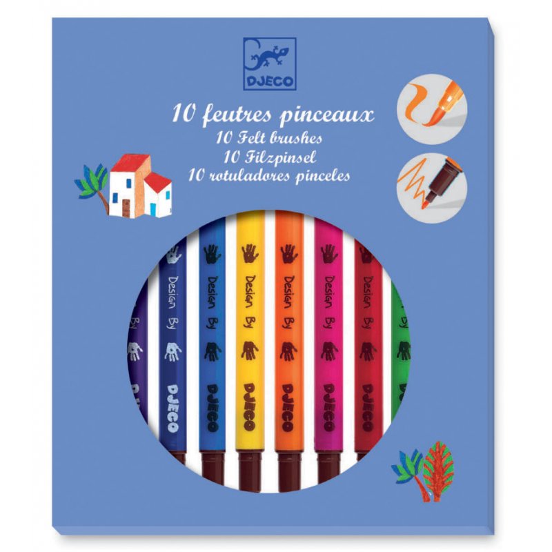 Feutres magiques-par 10 LES COULEURS POUR LES PETITS Djeco