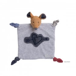 Doudou Souris coeur tendre