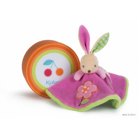 Doudou Lapinou rond fleur