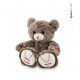 Peluche Kaloo ourson couleur cacao 19 cm