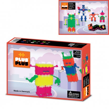 Plus plus Robots Box mini néon 760 pièces