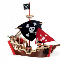 Image Ze Pirat Boat - bateau pirate Djeco en bois