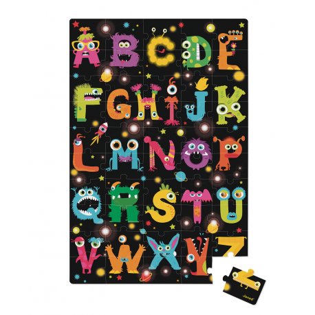 puzzle gant ABC Monsters 50 pièces