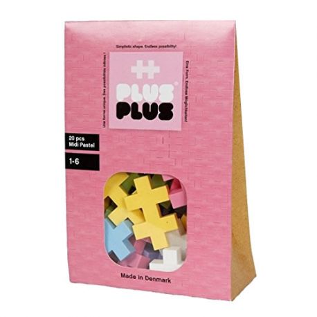 Plus plus Pack Midi Pastel - 20 pièces