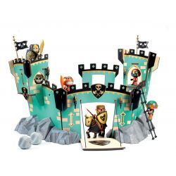 Château Arty Toys Castle on the rock - en situation avec figurines