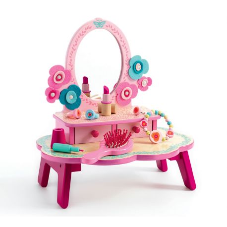 Table Coiffeuse P'tite Misse, Jouet en bois pour Fille dès 3 ans, Janod