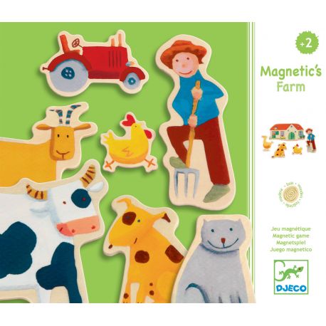 Animaux de la ferme magnétique Farm Djeco - 14,80€