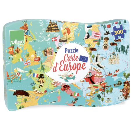 Puzzle Carte d'Europe 300 pièces - boite