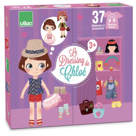 Le dressing de Chloé - jeu magnétique - coffret