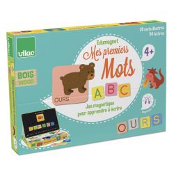 Coffret de 83 lettres magnétiques en minuscules chez jeuxjouetsbois