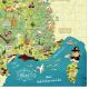 Puzzle Carte des merveilles de France - sud est