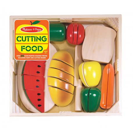 Dinette fruits et légumes à découper en bois - 18,80€