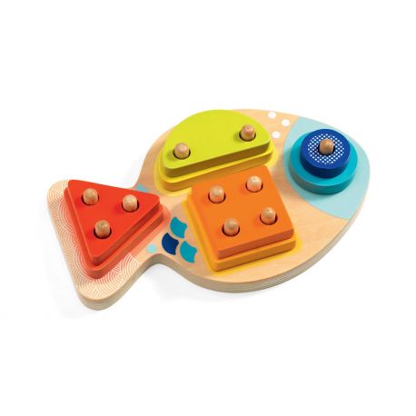 jeu d'encastrement 1,2,3,4 Bloop Djeco - 14,90€