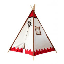 Tipi indien cherokee - vue 3/4 arrière