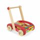 Chariot de marche avec cubes en bois ABC Buggy Tatoo