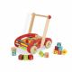 Chariot de marche avec cubes en bois ABC Buggy Tatoo