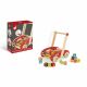 Chariot de marche avec cubes en bois ABC Buggy Tatoo