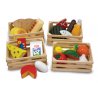 dînette en bois - 4 barquettes d'aliments - Coffret