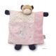 Doudou marionnette ourson joli - Petite rose