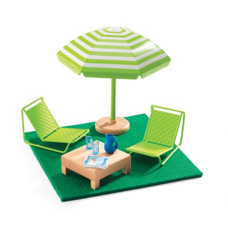 La terrasse - Mobilier maison de poupées Djeco