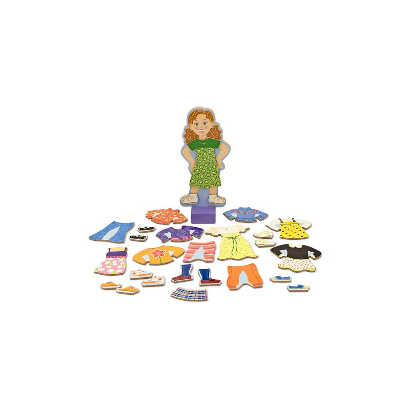 Poupée Magnétique Maggie Quercetti - Jeu Créatif Avec 29 Vêtements Et Accessoires