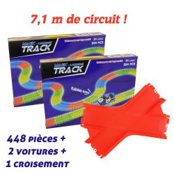 Mega set Magic Tracks voiture de course rouge