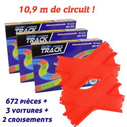 Giga set Magic Tracks 672 pièces + 2 croisements