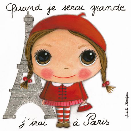 Tableau Quand je serai grande j'irai à Paris