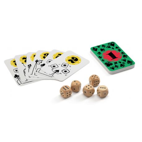 Poker dice - jeu de dés et de cartes