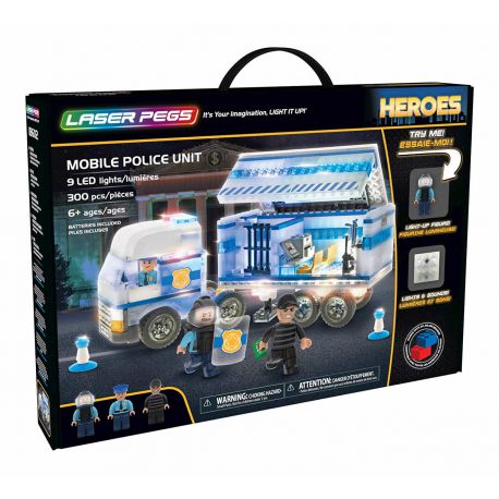 Unité de police mobile Laser Pegs Heroes