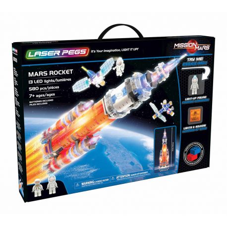 Mars Rocket Laser Pegs
