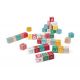 Kubix 40 cubes en bois lettres et chiffres