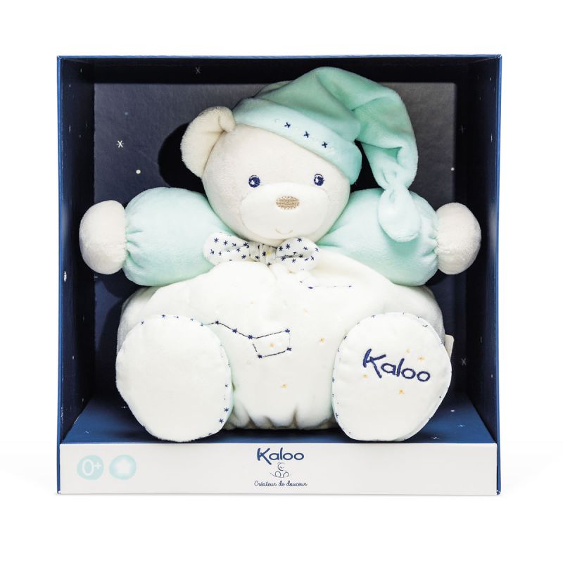 Doudou Ours boule Ma petite étoile blanc Patapouf médium KALOO