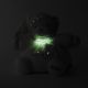 Petite étoile Patapouf ourson turquoise dans le noir