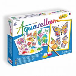 Aquarellum junior papillons et fleurs