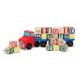 Camion et cube alphabet en bois