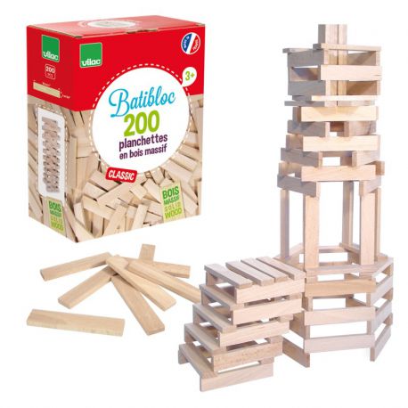 Batibloc classic 200 planchettes en bois massif