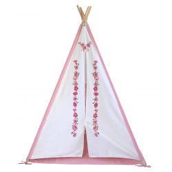 tipi chambre fille - détail au dessus de la porte
