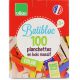 Batibloc color 100 planchettes en bois colorées