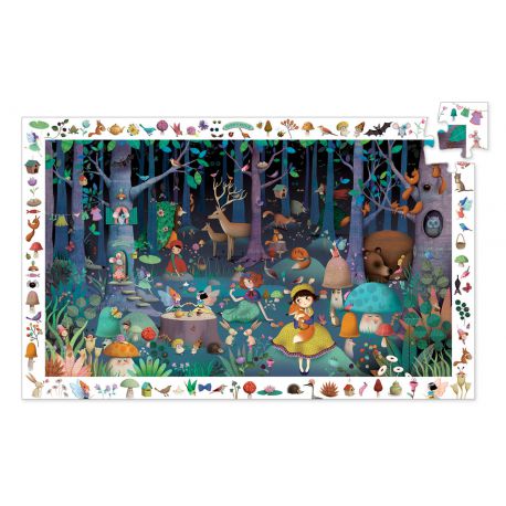 Puzzle d'observation 5 ans la forêt enchantée 100 pièces