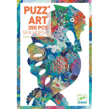 Sea Horse - Puzz'art hippocampe Djeco 350 pièces