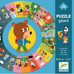 Puzzle géant la journée 24 pièces