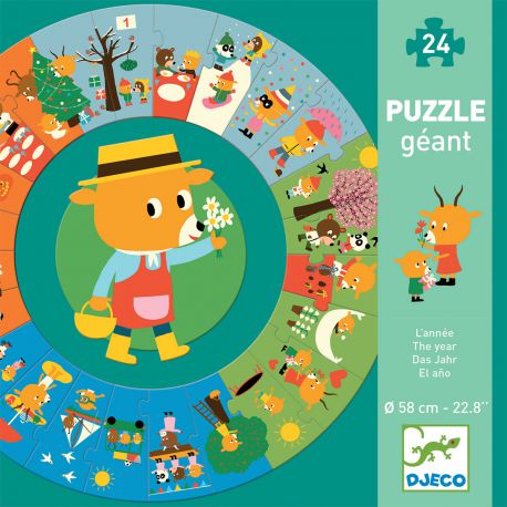 Puzzle géant l'année 24 pièces