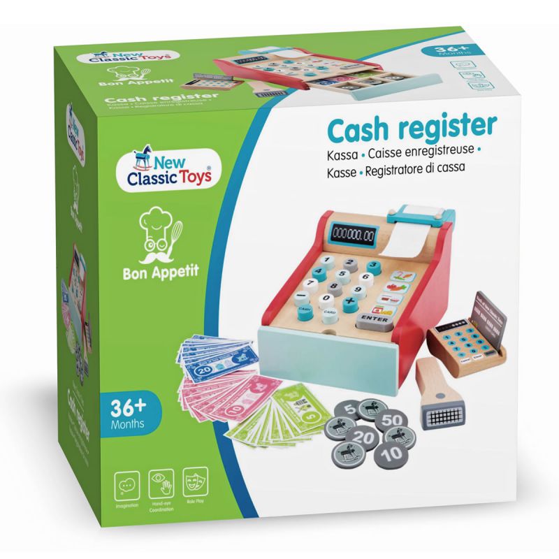 Caisse enregistreuse jouet en bois New Classic Toys 25,90€ — free download