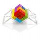 Cube Puzzler GO - cube reconstitué