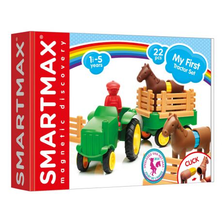 Le tracteur de la ferme - jeu de construction magnétique