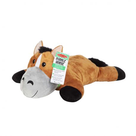 peluche géante de cheval à câliner